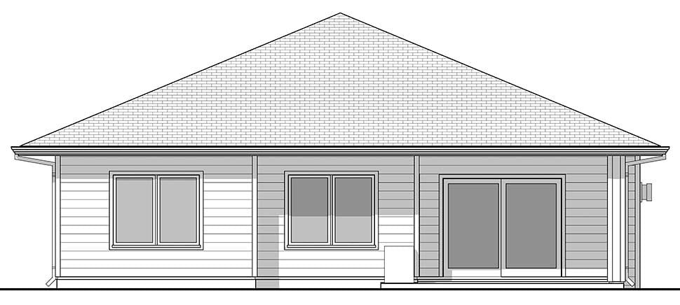 Ranch Plan with 2306 Sq. Ft., 4 Bedrooms, 3 Bathrooms, 2 Car Garage Picture 7