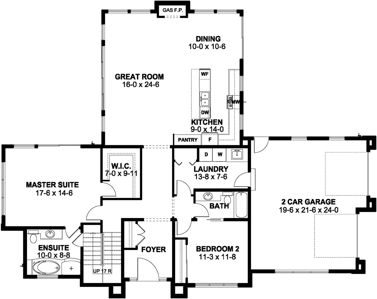 Contemporary Modern Level One of Plan 80513