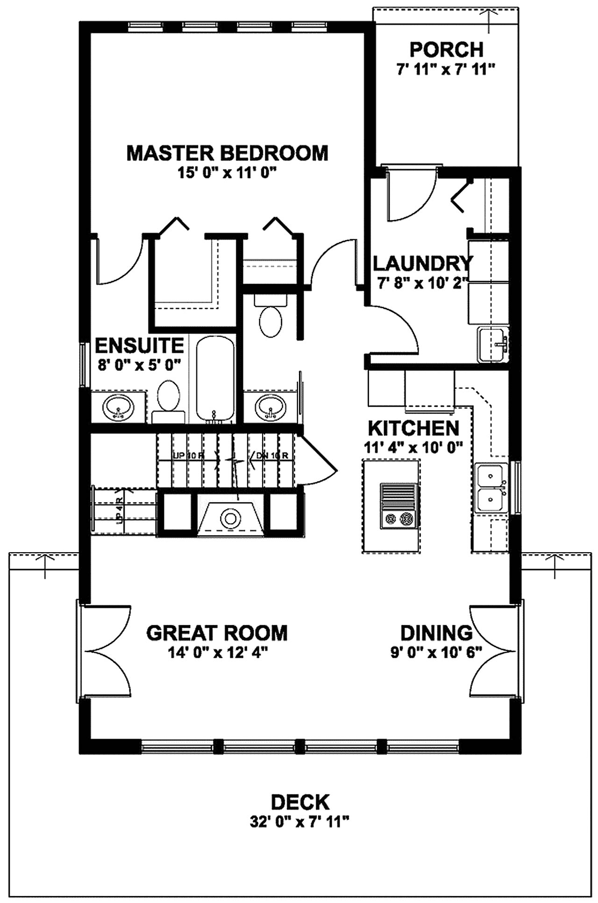 House Plan 80517 Level One