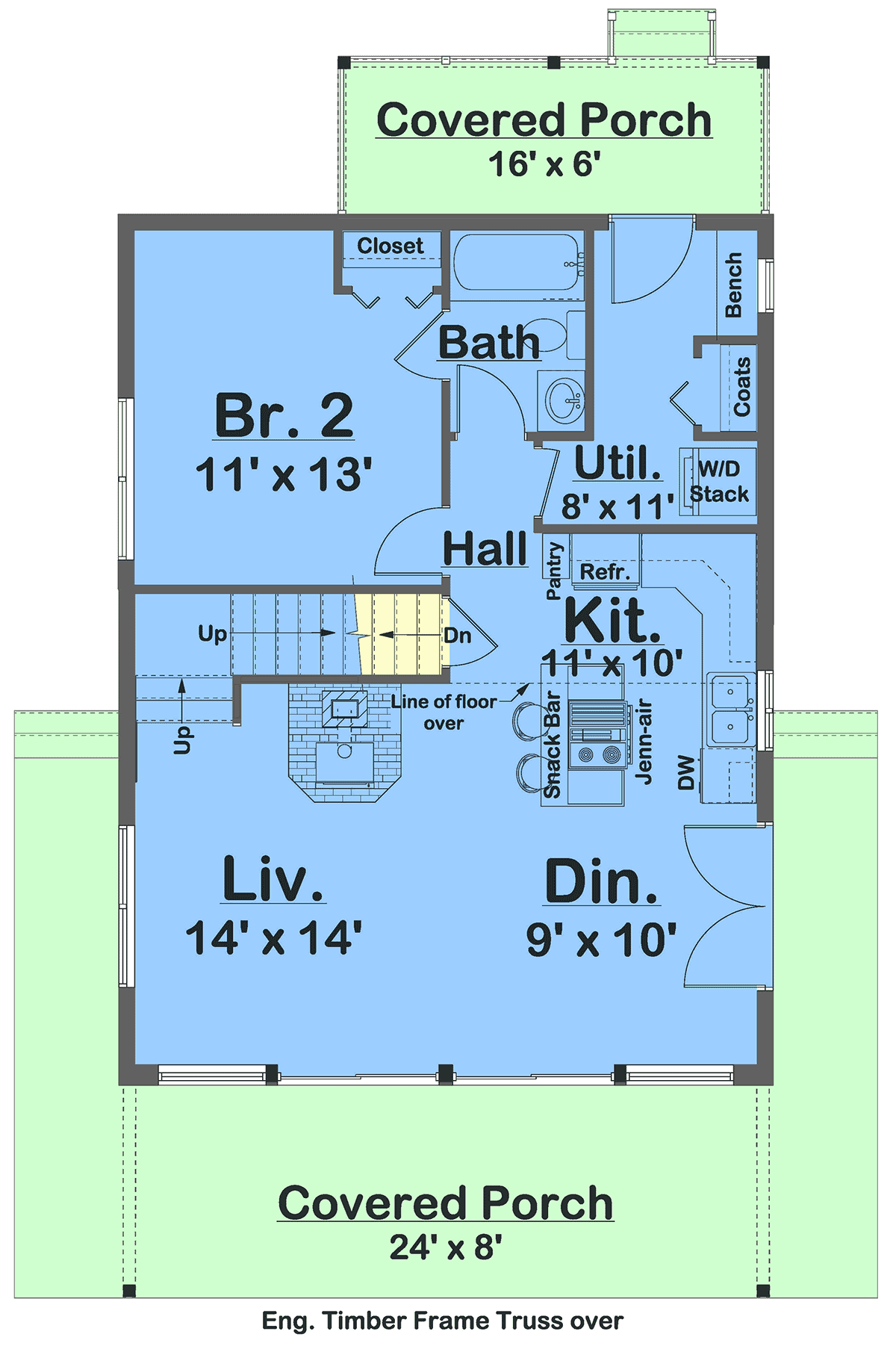 2 Level 4 Bedroom House Plans