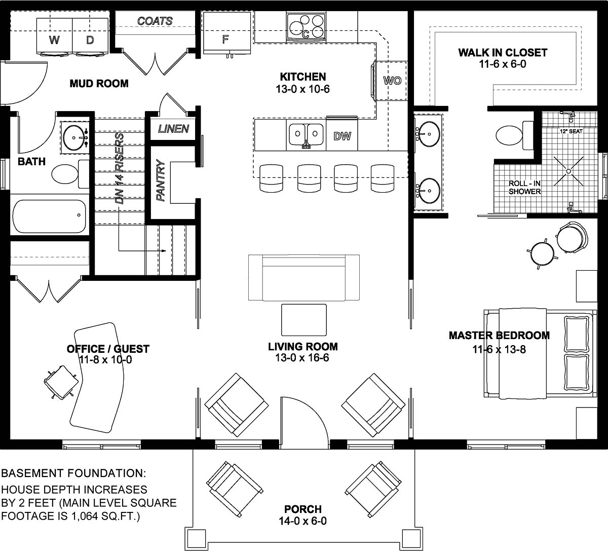 House Plan 80523 Alternate Level One