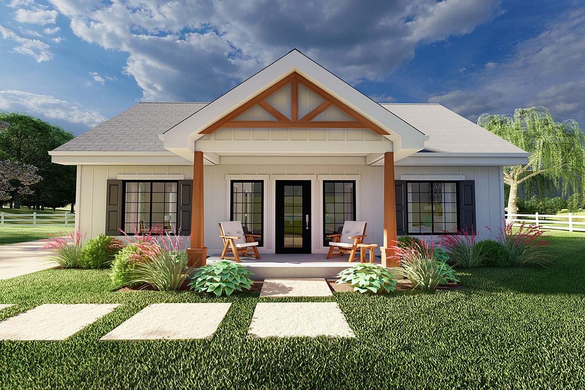 Ranch House Plans With Low Roof Pitch