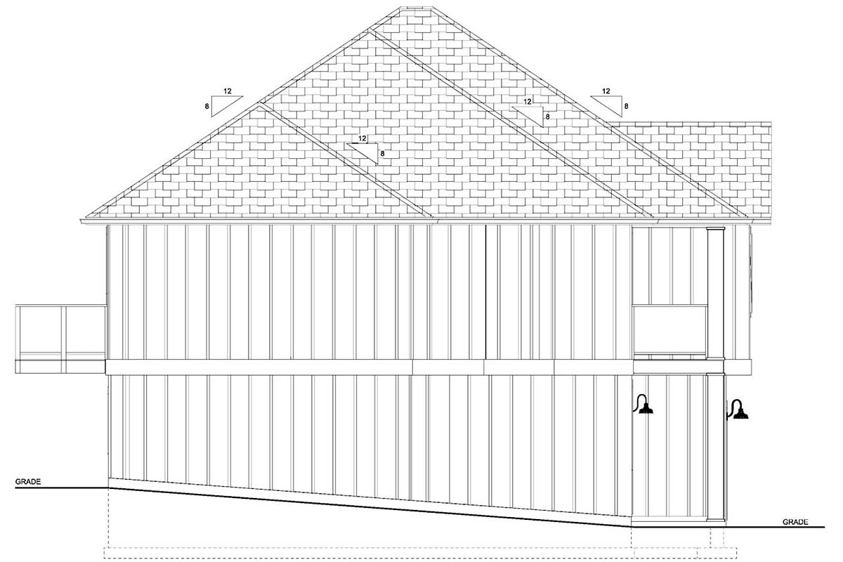 Country, Farmhouse Plan with 2494 Sq. Ft., 3 Bedrooms, 3 Bathrooms, 2 Car Garage Picture 2