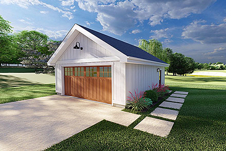 Country Craftsman Farmhouse Ranch Traditional Elevation of Plan 80563