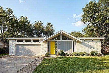 Contemporary Modern Ranch Elevation of Plan 80569
