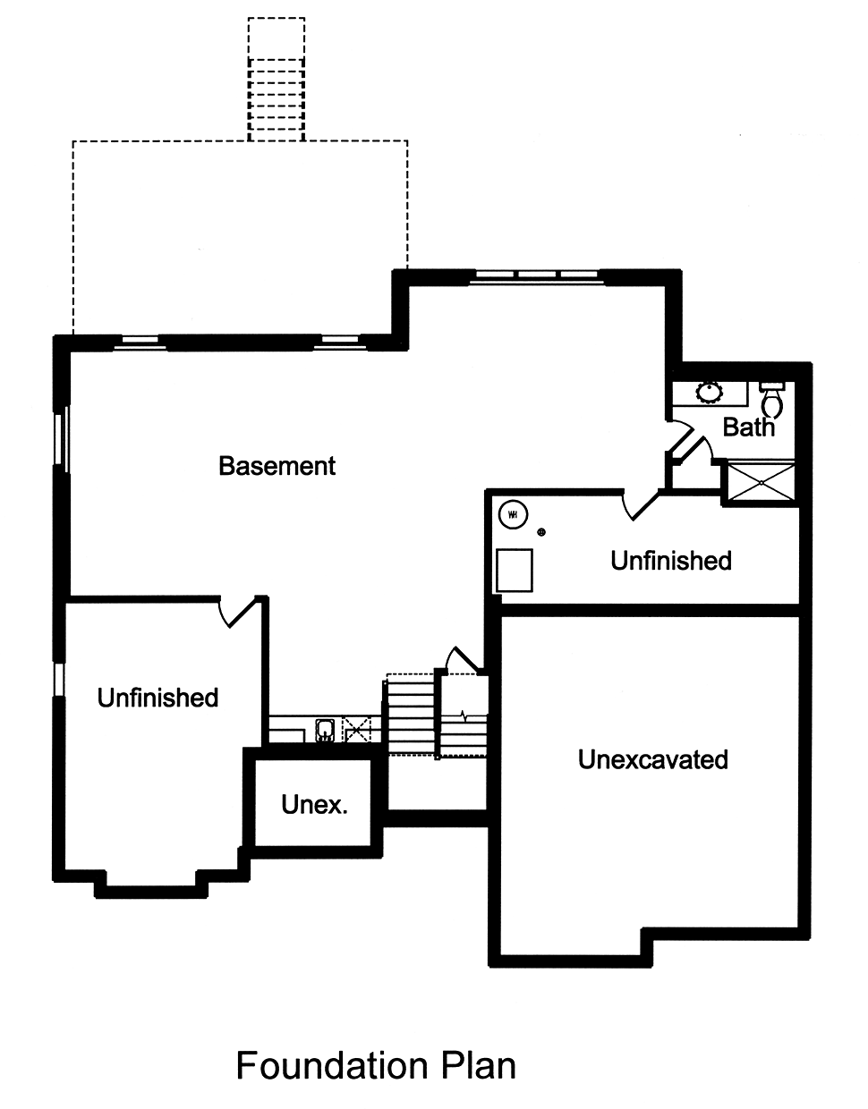 European Traditional Lower Level of Plan 80604