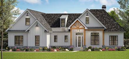 Country, Farmhouse, Ranch, Southern House Plan 80715 with 5 Beds, 4 Baths, 2 Car Garage