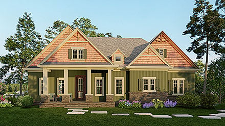 House Plan 80722 Elevation