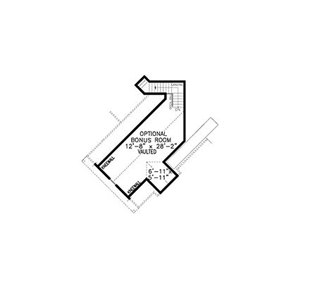 House Plan 80734 Second Level Plan