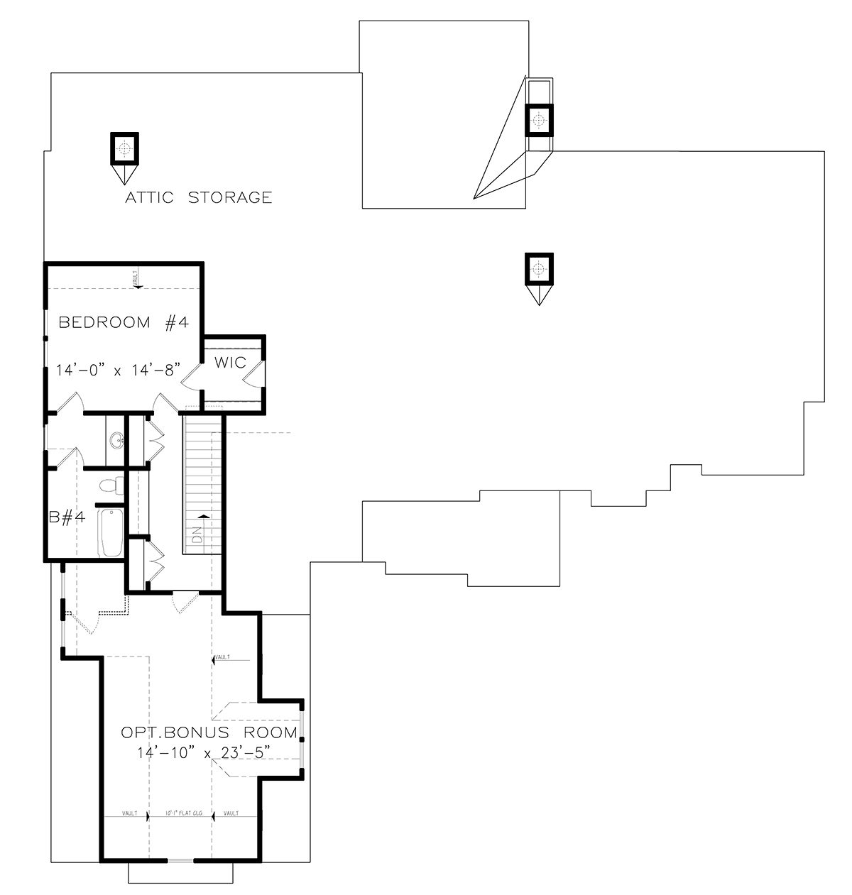 Craftsman Ranch Traditional Level Two of Plan 80741