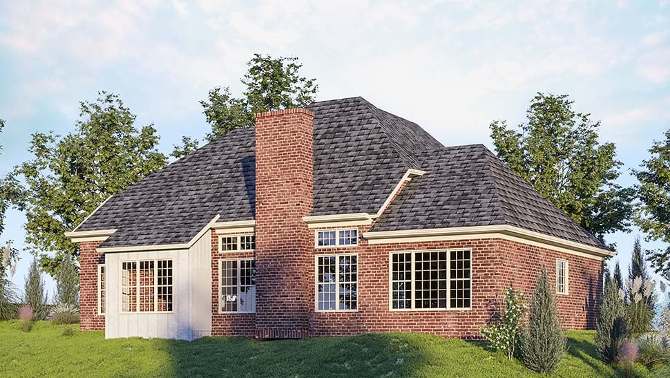 Country, Traditional Plan with 2032 Sq. Ft., 3 Bedrooms, 3 Bathrooms, 2 Car Garage Picture 4