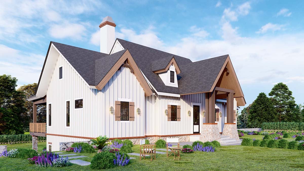 New American Style, Ranch Plan with 1792 Sq. Ft., 3 Bedrooms, 3 Bathrooms Picture 3