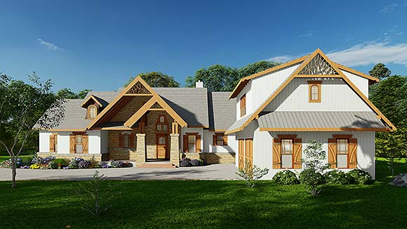 House Plan 80752 Elevation