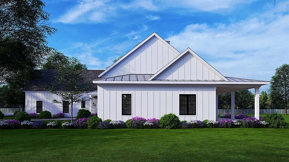 Cottage, Country, Farmhouse, Southern Plan with 3152 Sq. Ft., 3 Bedrooms, 4 Bathrooms, 2 Car Garage Picture 7