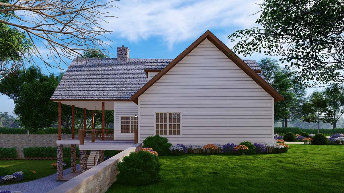 Barndominium, Craftsman, Farmhouse, New American Style Plan with 2142 Sq. Ft., 3 Bedrooms, 3 Bathrooms, 3 Car Garage Picture 3