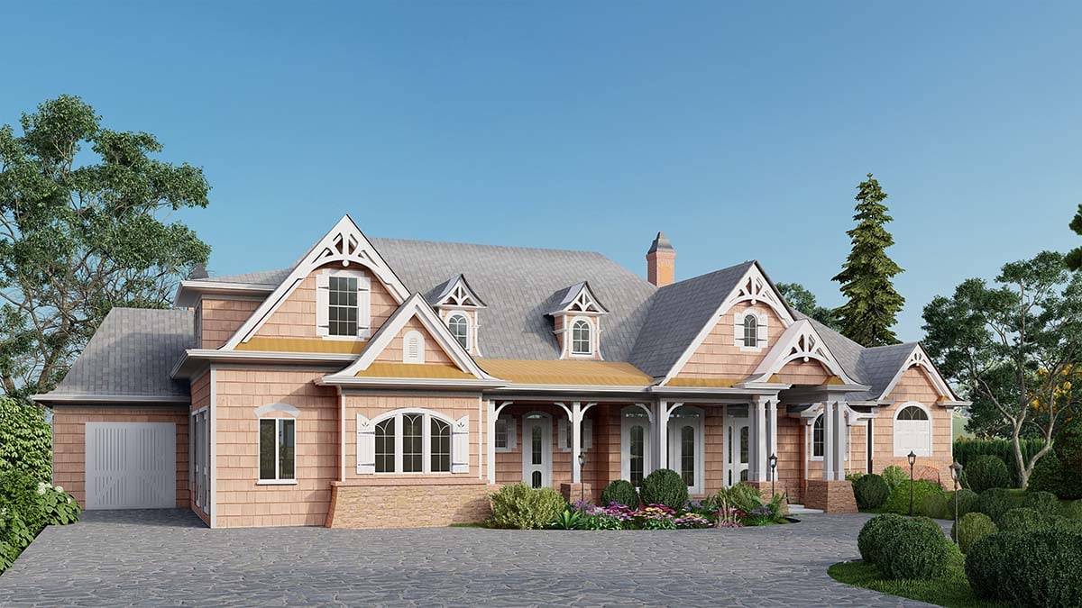 Craftsman, New American Style, Ranch, Traditional Plan with 2859 Sq. Ft., 4 Bedrooms, 4 Bathrooms, 3 Car Garage Picture 3