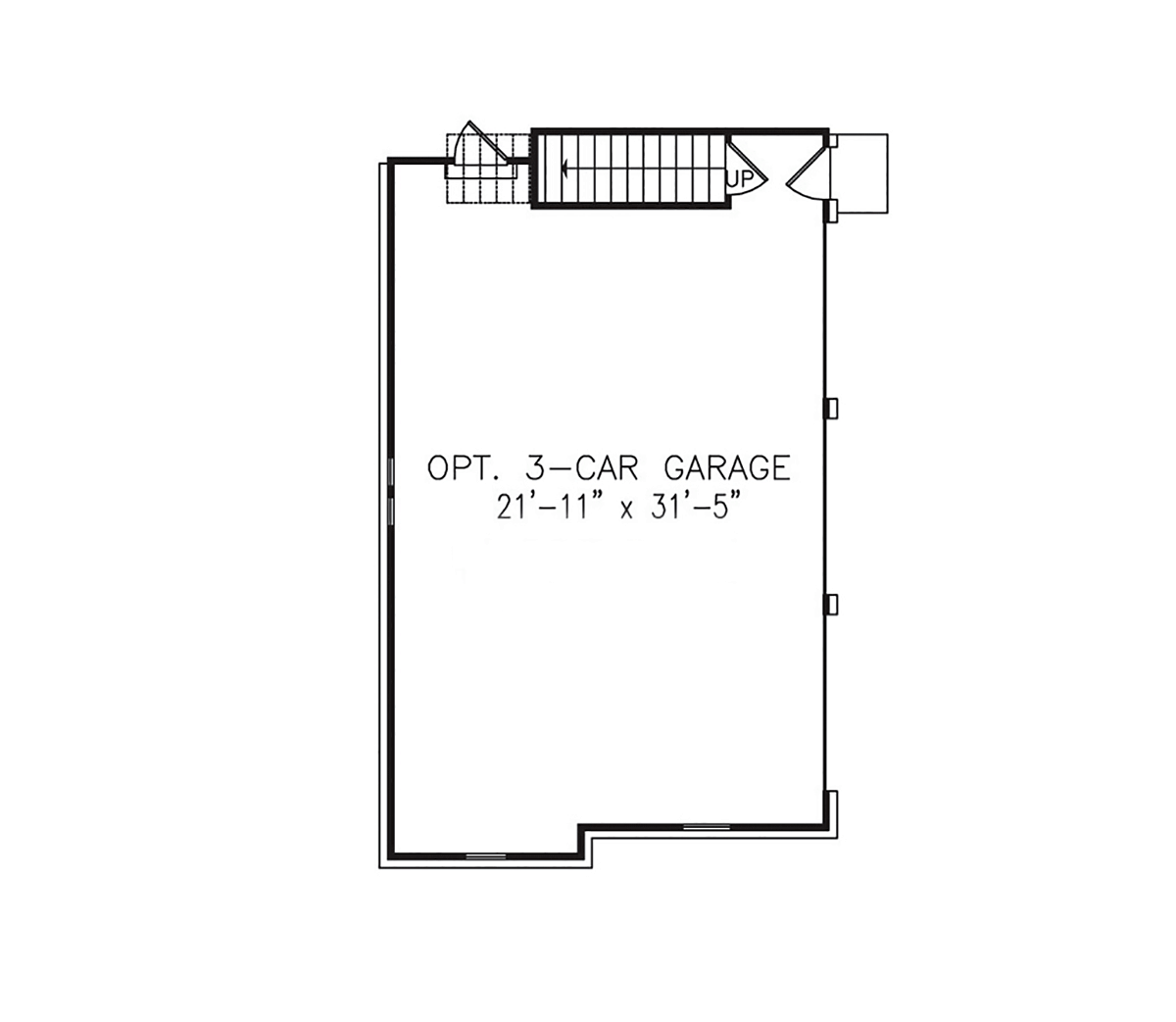 Craftsman Farmhouse Alternate Level One of Plan 80763