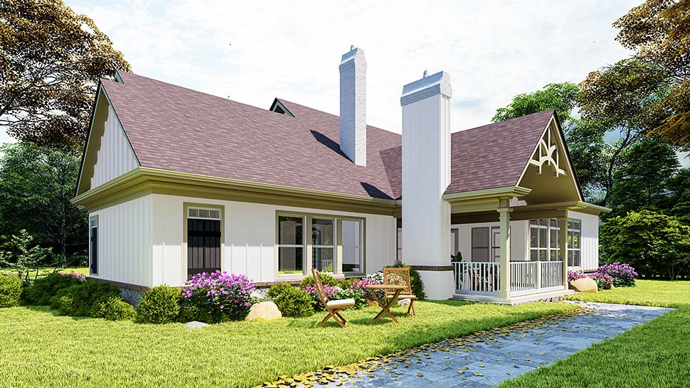 Country, Farmhouse, New American Style, Southern Plan with 3297 Sq. Ft., 3 Bedrooms, 4 Bathrooms, 2 Car Garage Picture 17