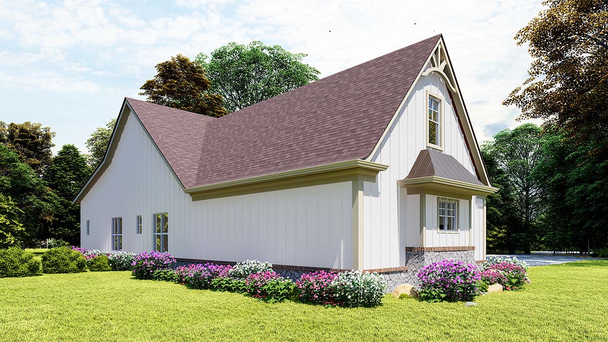 Country, Farmhouse, New American Style, Southern Plan with 3297 Sq. Ft., 3 Bedrooms, 4 Bathrooms, 2 Car Garage Picture 3