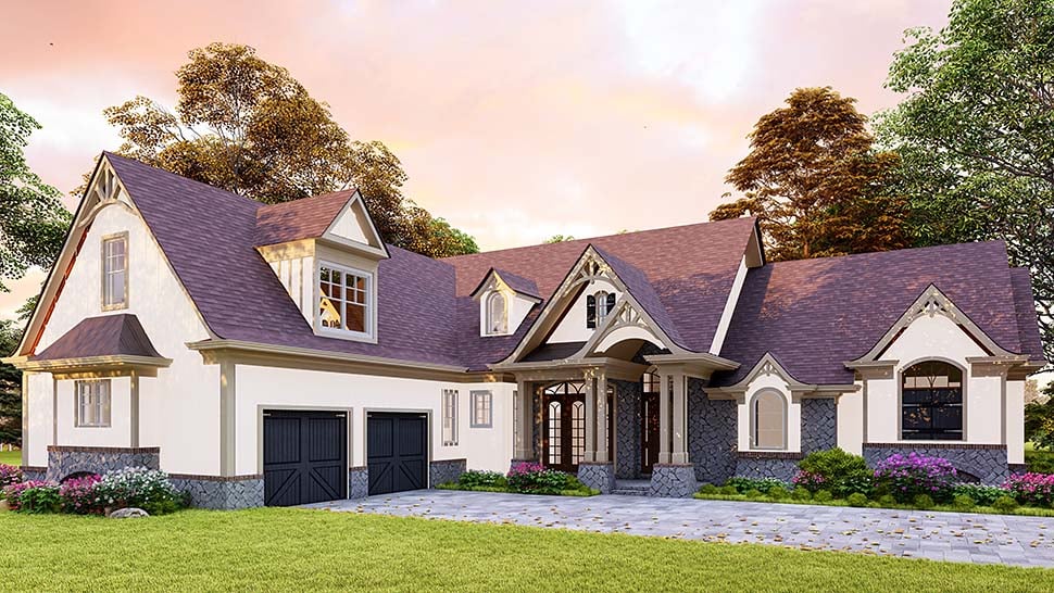 Country, Farmhouse, New American Style, Southern Plan with 3297 Sq. Ft., 3 Bedrooms, 4 Bathrooms, 2 Car Garage Picture 5