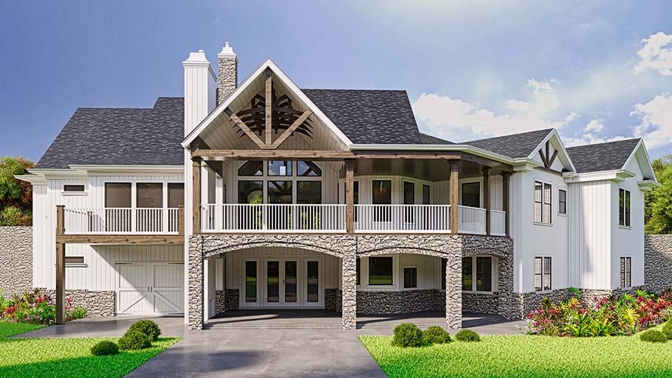 Plan 80766 | Traditional Style with 4 Bed, 5 Bath, 3 Car Garage