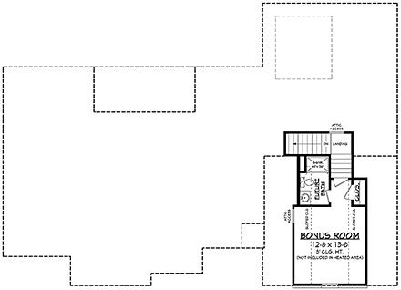 House Plan 80800 Second Level Plan