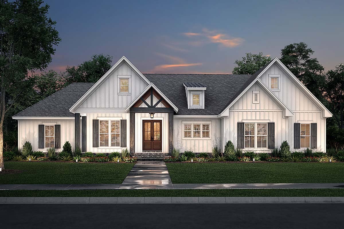 Plan 80805 | Modern Style Farmhouse Plan