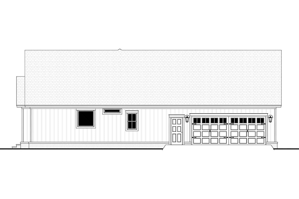 Country, Farmhouse, Southern, Traditional Plan with 2249 Sq. Ft., 3 Bedrooms, 3 Bathrooms, 2 Car Garage Picture 2