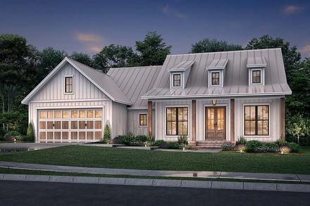 Country Farmhouse Elevation of Plan 80813