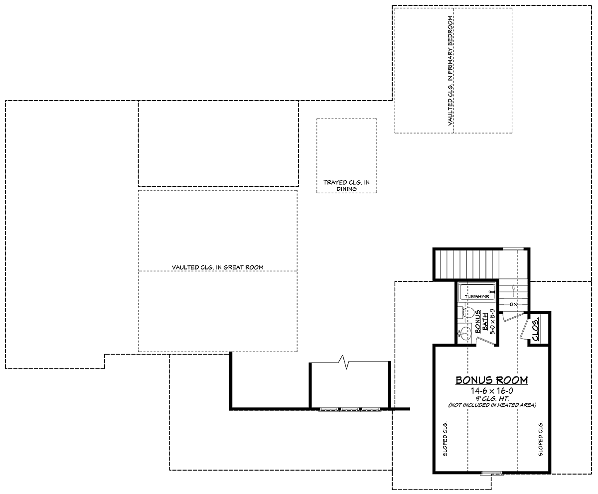 Country Farmhouse Traditional Level Two of Plan 80816