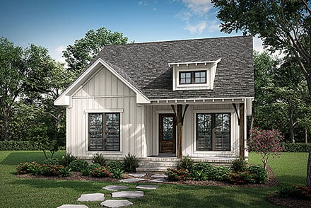 Country Farmhouse Traditional Elevation of Plan 80826