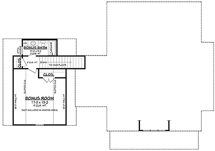 House Plan 80828 Second Level Plan