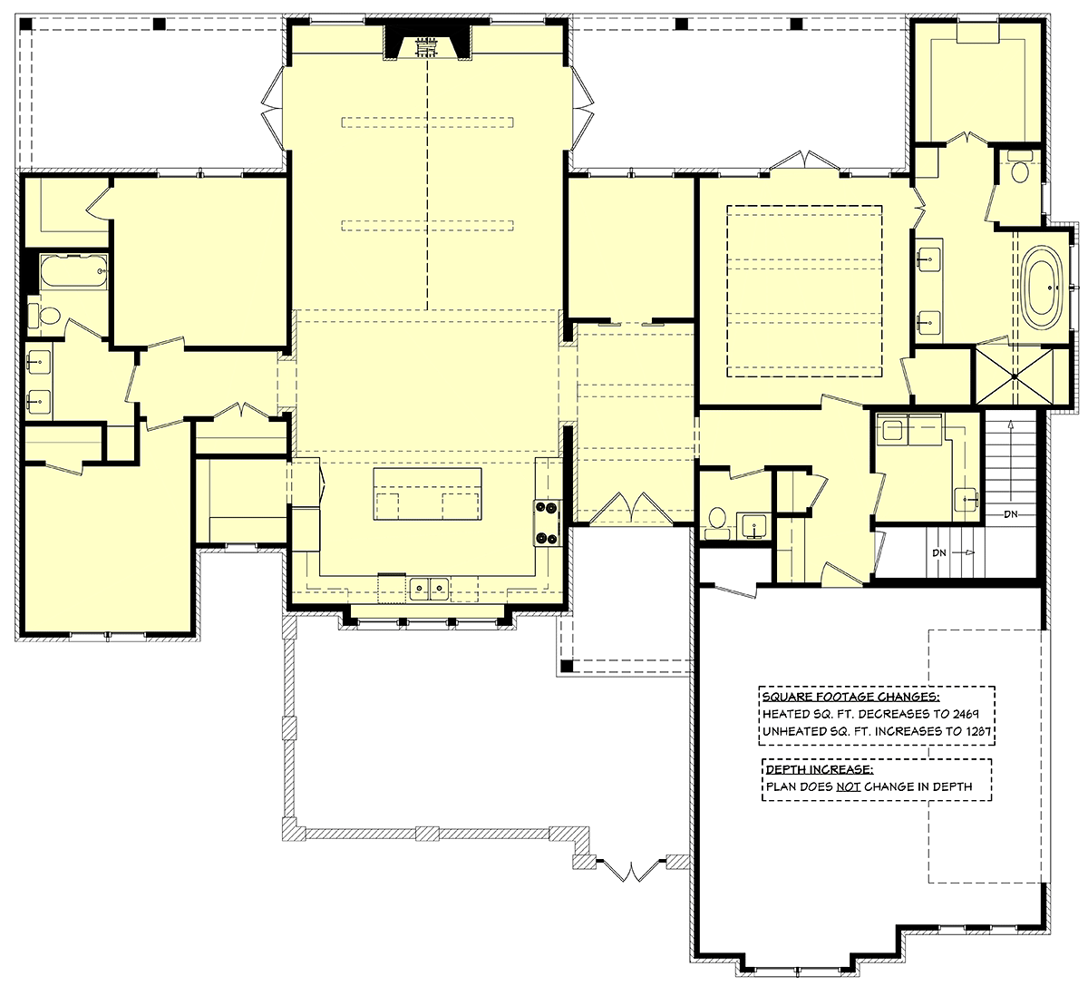 House Plan 80835 Alternate Level One
