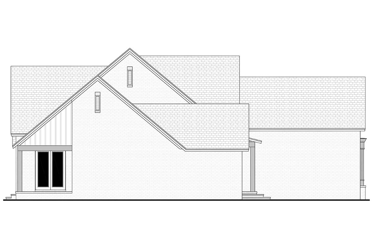 Cottage, European, Farmhouse Plan with 2470 Sq. Ft., 3 Bedrooms, 3 Bathrooms, 2 Car Garage Picture 3