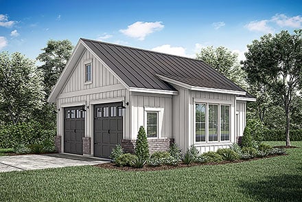 Country Craftsman Farmhouse Traditional Elevation of Plan 80840