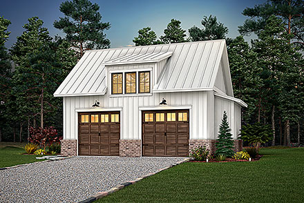 Country Craftsman Farmhouse Traditional Elevation of Plan 80843