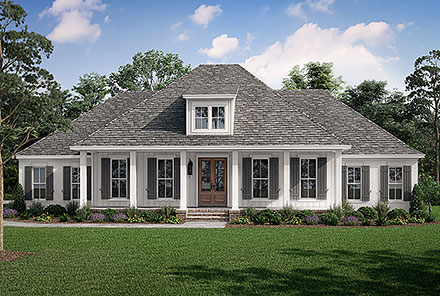 Country Farmhouse Traditional Elevation of Plan 80848