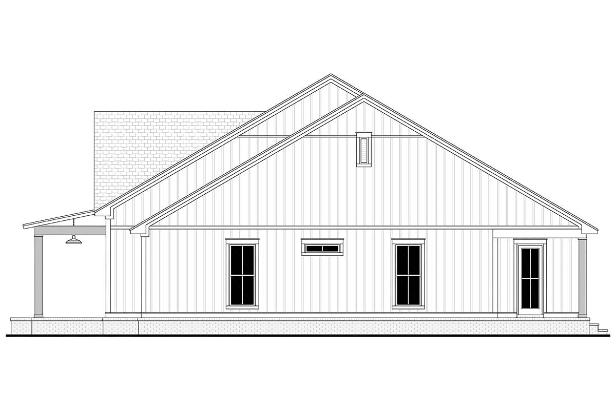 Country, Craftsman, Farmhouse, Southern Plan with 2455 Sq. Ft., 3 Bedrooms, 3 Bathrooms Picture 2