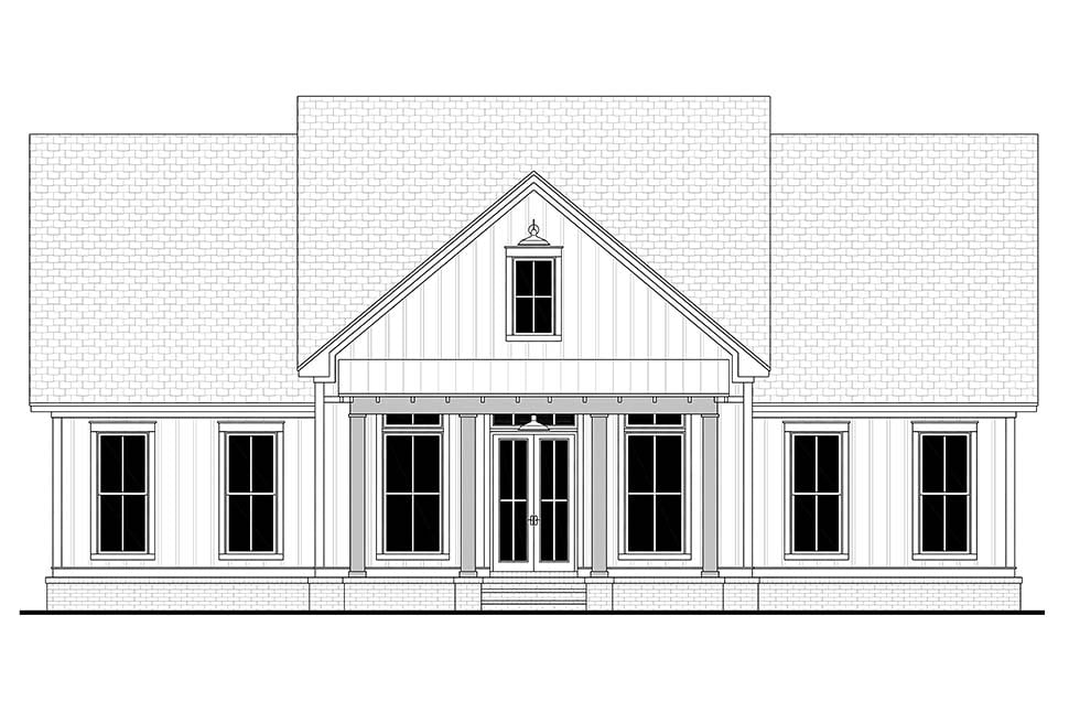 Country, Craftsman, Farmhouse, Southern Plan with 2455 Sq. Ft., 3 Bedrooms, 3 Bathrooms Picture 4