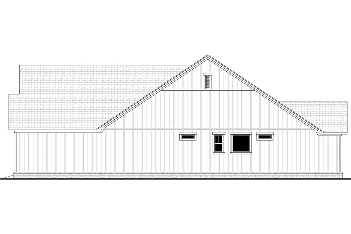 Country, Craftsman, Farmhouse, Southern Plan with 2241 Sq. Ft., 3 Bedrooms, 3 Bathrooms, 2 Car Garage Picture 2