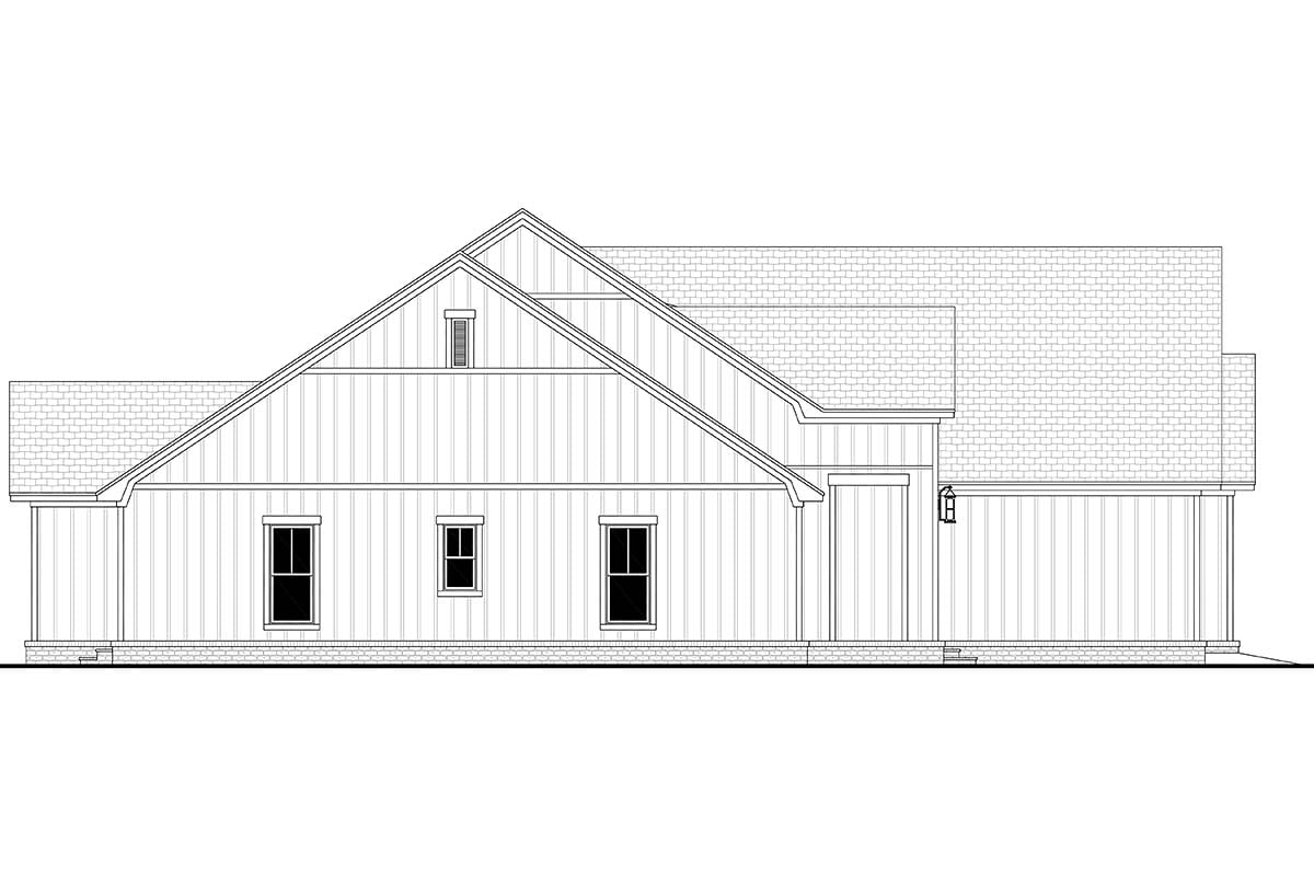 Country, Craftsman, Farmhouse, Southern Plan with 2241 Sq. Ft., 3 Bedrooms, 3 Bathrooms, 2 Car Garage Picture 3