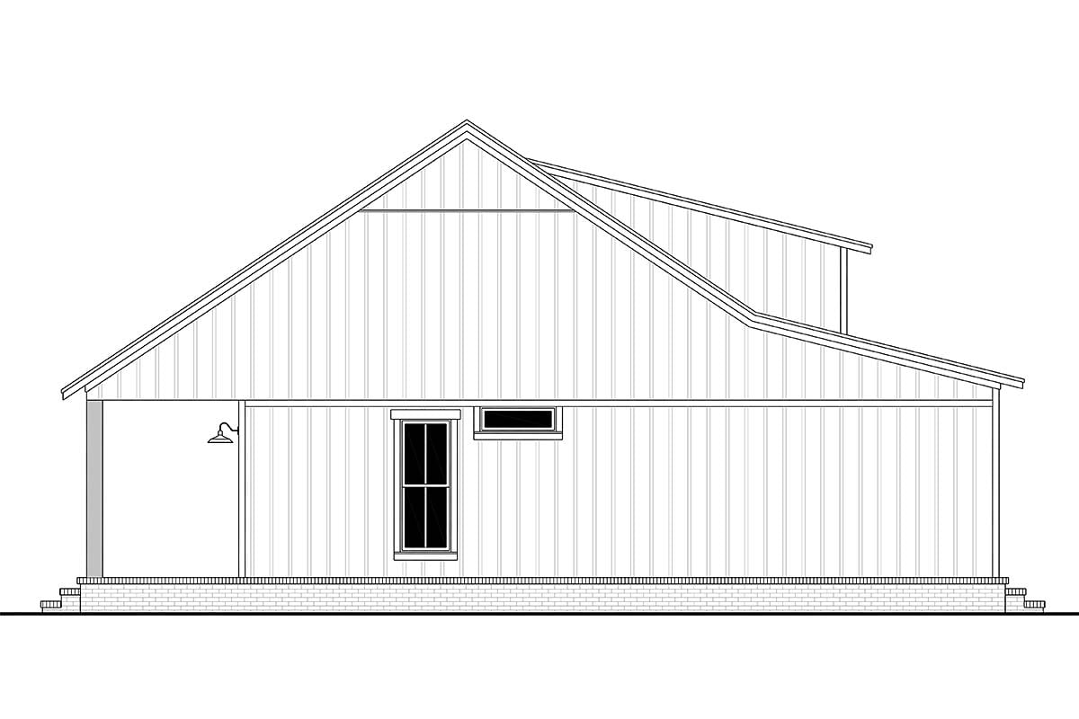 Country, Farmhouse, Traditional Plan with 1064 Sq. Ft., 2 Bedrooms, 2 Bathrooms Picture 3