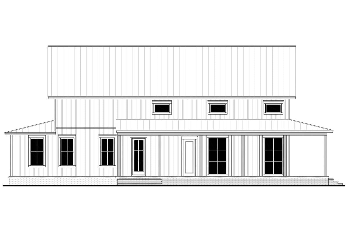 Barndominium, Country, Farmhouse, Southern Plan with 2703 Sq. Ft., 4 Bedrooms, 4 Bathrooms Picture 3