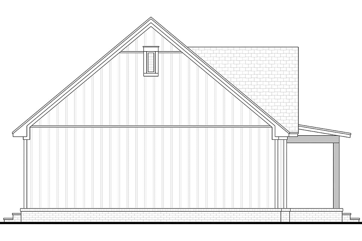 Cabin, Cottage, Country, Craftsman, One-Story, Southern, Traditional Plan with 780 Sq. Ft., 1 Bedrooms, 1 Bathrooms Picture 3