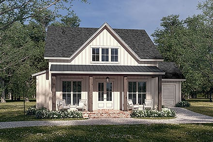 Country Farmhouse New American Style Traditional Elevation of Plan 80862