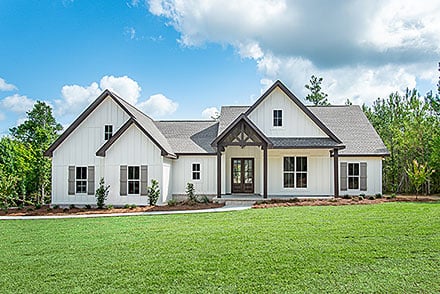 Country, Craftsman, Farmhouse, New American Style, Traditional House Plan 80868 with 4 Beds, 2 Baths, 2 Car Garage