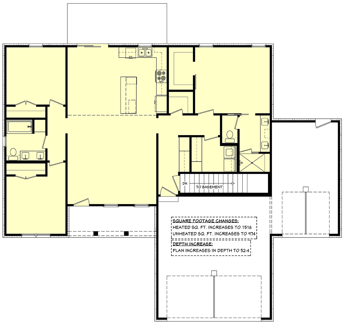 House Plan 80869 Alternate Level One