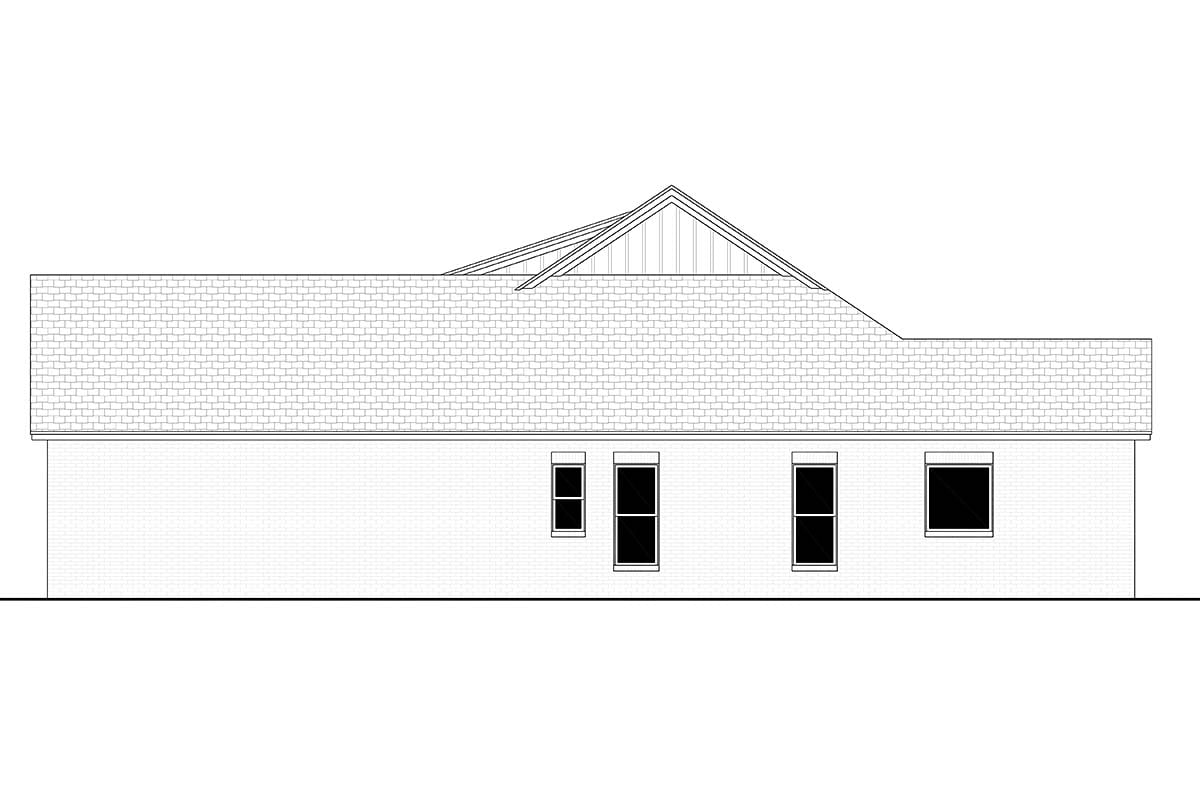Farmhouse, Traditional Plan with 1775 Sq. Ft., 3 Bedrooms, 3 Bathrooms, 2 Car Garage Picture 2