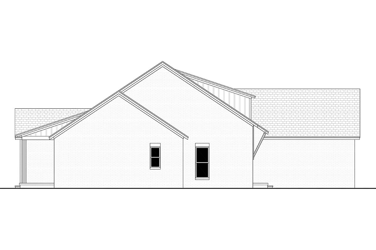 Farmhouse, Traditional Plan with 1775 Sq. Ft., 3 Bedrooms, 3 Bathrooms, 2 Car Garage Picture 3