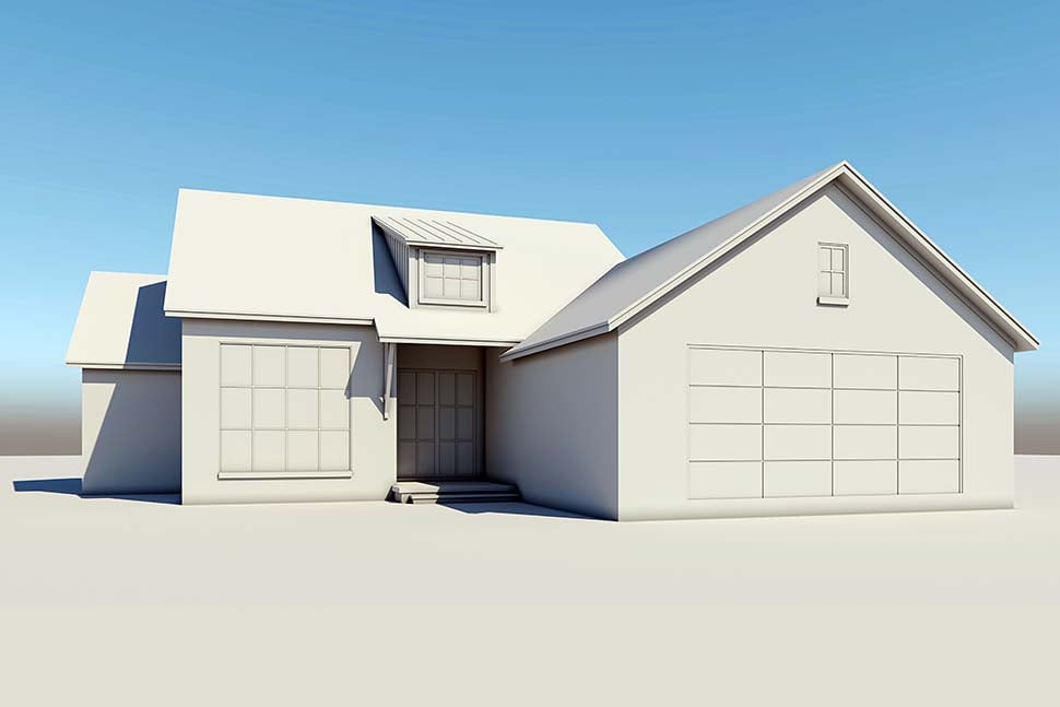 Farmhouse, Traditional Plan with 1775 Sq. Ft., 3 Bedrooms, 3 Bathrooms, 2 Car Garage Picture 5